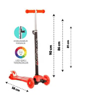 Kırmızı Twist Işıklı Scooter Kırmızı