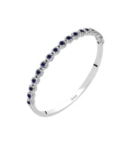 Safir Taşlı Hayalet Yarım Tur Yüzük 0723R0226