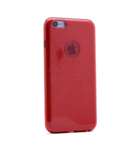 Apple iPhone 7 Uyumlu Kılıf Zore Shining Silikon (Kırmızı)