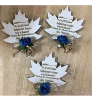 Kişiye Özel Ahşap Magnet Hatıra (Bej)
