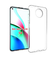 Xiaomi Redmi Note 9 5G Kılıf Şeffaf İnce ve Esnek Süper Silikon (Renksiz)