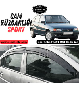 Opel Astra F 1991-1998 Hb-Sedan Uyumlu Mugen Cam Rüzgarlığı Seti Piano Black 4'lü İthal Parlak Siya