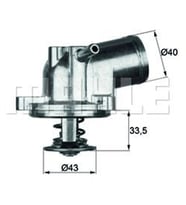 Mercedes-benz W202 1993- Termostat 87C A1112000315 Mahle
