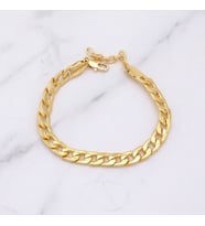 Altın Kaplama İmitasyon Figaro Model Zincir Bileklik BLK-1255 (Gold)