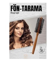 ModaCar Fön Fırçası Ahşap Saplı Fön Ve Tarama Fırçası