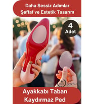 #TabanBandı Ayakkabı Taban Kaydırmaz Ped 4 Adet Şeffaf Yapışkanlı Topuklu Stiletto Babet Kösele Sert