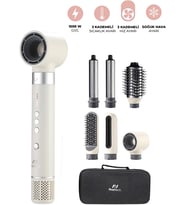 KS-103 Airbreeze 1300W Saç Şekillendirme ve Kurutma Seti – 105.000 RPM, Negatif İyon