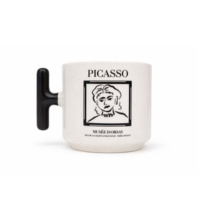 Picasso Line Art T Kulp Seramik Kupa (Çok Renkli)