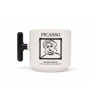 Picasso Line Art T Kulp Seramik Kupa (Çok Renkli)