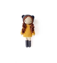 Ayıcık Şapkalı Sonbahar Bebek Amigurumi Organik Oyuncak