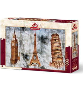 Art Puzzle Üç Şehir Üç Kule 1000 Parça Puzzle 5199