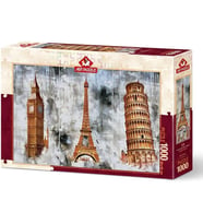 Art Puzzle Üç Şehir Üç Kule 1000 Parça Puzzle 5199