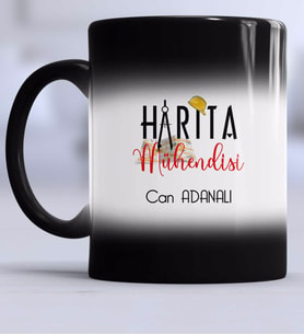 Harita Mühendisi Kupa Bardak Sihirli