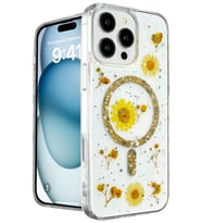 iPhone 16 Pro Kılıf Daisy Simli Magsafe Kapak -