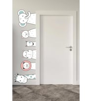 Hayvan Sticker Duvar Çocuk Odası Sticker Dekorasyon 6 adet (Karışık)
