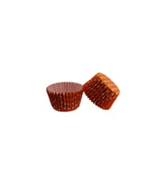 Kek Kalıbı Pet Kapsül 52X45 MM Kağıt Cupcake Kağıdı (100 Adet)  Puantiyeli Turuncu