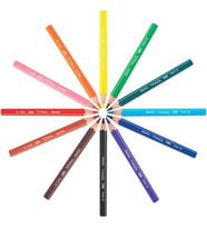 Kids Evolution Triangle Üçgen Jumbo Boya Kalemi 12 Renk (Buz-Buz)