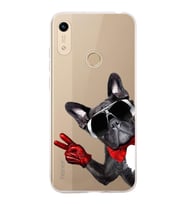 PrintiFy Huawei Honor 8A ile Uyumlu 1mm Slim Fit Köpek 2 050e Baskılı Şeffaf  Kılıf