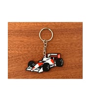 🏁 McLaren MP4/4 Formula 1 Anahtarlık – Efsane Tasarım (3D Baskı) (Siyah - Kırmızı - Beyaz)