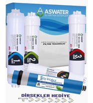 İhlas Aura Cebilon -Plus-Silver-Platinum -Uyumlu Su Arıtma Filtre Seti AW 5 Aşamalı