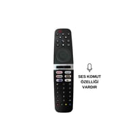 ARÇELİK-BEKO-GRUNDIG GR-V3 SES KOMUTLU NETFLIX-YOUTUBE-BEIN-EXXEN-TV+ LCD LED TV KUMANDASI (Siyah)