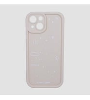 IPHONE 13; DESENLİ, KENARI ÇIKNTILI, DARBE ÖNLEYİCİ, KAMERA KORUYUCU LÜKS SİLİKON KILIF (Krem)