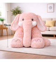Yumuşacık Uyku Arkadaşı Fil Tam 70 Cm Boyunda ( GRİ )