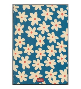 PAPİRÜS ÇİÇEK SERT KAPAK CİLTLİ 16X23 96YP. ÇİZGİSİZ (DÜZ) DEFTER - TEKLİ