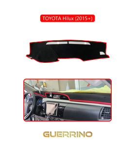 TOYOTA Hilux (2015+)TORPİDO KORUMA HALISI KIRMIZI KENAR