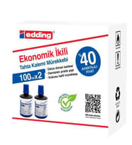 EDDING LM1199K203 TAHTA KALEM MÜREKKEBİ 2'Lİ x100 ML MAVİ