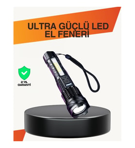 Mey İthalat® Outdoor ve Acil Durum İçin Güçlü LED El Feneri