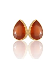 Kadir Jewellery 22 Ayar Altın Kaplama Kadın Minimal Küpe -El İşçiliği Ve Hipoalerjenik Küpe