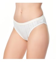 12 li Paket Tutku Bayan Jakarlı Bikini Külot (Beyaz)