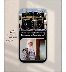Kişiye Özel Duvar Saati (Ahşap)