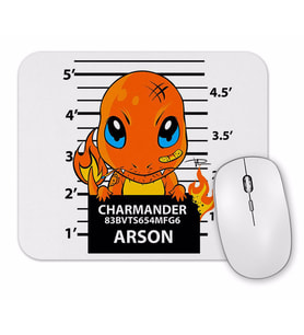 Charmander Bad Boy Pokemon Mouse Pad