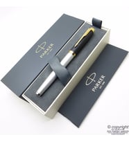 Parker IM Premium Mat Siyah Gri Dolma Kalem  İsme Özel Kalem