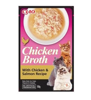 Ciao Chicken Broth Tavuk Sulu ve Somonlu Kedi Çorbası 50 Gr