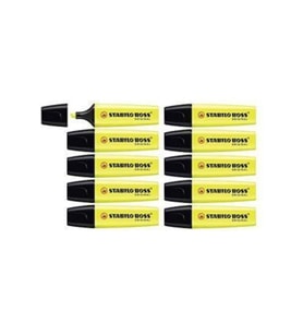 Stabilo Fosforlu Kalem Boss Orıgınal Sarı (10 Lu Paket)