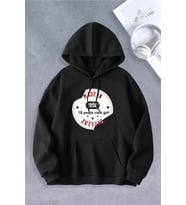Unisex Kadın Erkek 18 years cool girl baskılı sweatshirt (Siyah)