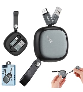Hoco U33 Taşıma Çantalı  Mikro Usb Kablo-(5775) - LOHO8235-1494 (Çok Renkli)