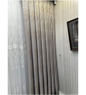 Lexroo V-5401 1/3 Sık Pileli Fon Perde Apm