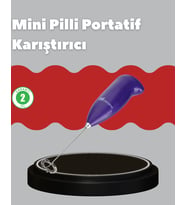 Frappe Cappuccino Maker – Taşınabilir Pilli Köpürtücü Mikser