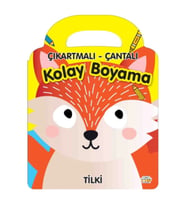 TİLKİ - ÇIKARTMALI-ÇANTALI KOLAY BOYAMA - 0-6 YAŞ YAYINLARI