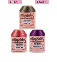 Northcity 3 Adet Altınbaşak Oya ve Dantel İpi 20 gr - Royaleks - No: 046 - 622 - 229