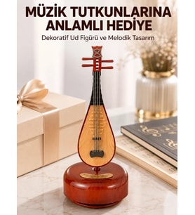 Enstrüman Figürlü Melodi Çalan Dekoratif Müzik Kutusu