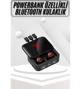 Kablosuz Bluetooth Kulaklık Powerbank Özellikli Göstergeli Hd Mikrofon