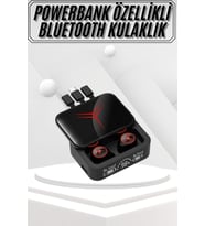 Kablosuz Bluetooth Kulaklık Powerbank Özellikli Göstergeli Hd Mikrofon