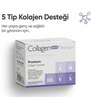 Collagen Forte Platinum Premium 5 Tip Kolajen, Hyalüronik Asit, Çinko, Selenyum & Vitamin C, 90 Tablet