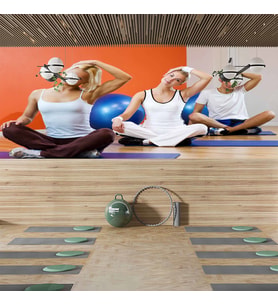 yoga-fitness salonu Duvar Kağıdı