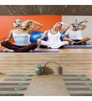 yoga-fitness salonu Duvar Kağıdı
